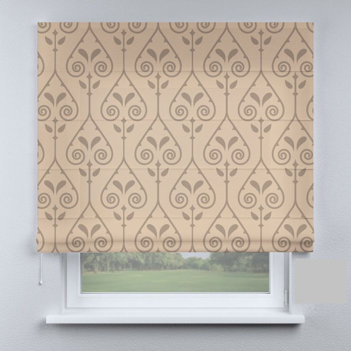 Римська штора з ланцюжковим карнизом оригінальні темно-коричневі