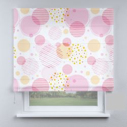 Римська штора з фотодруком кульки рожеві