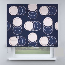 Римська штора DECOLIV круги темно-синие