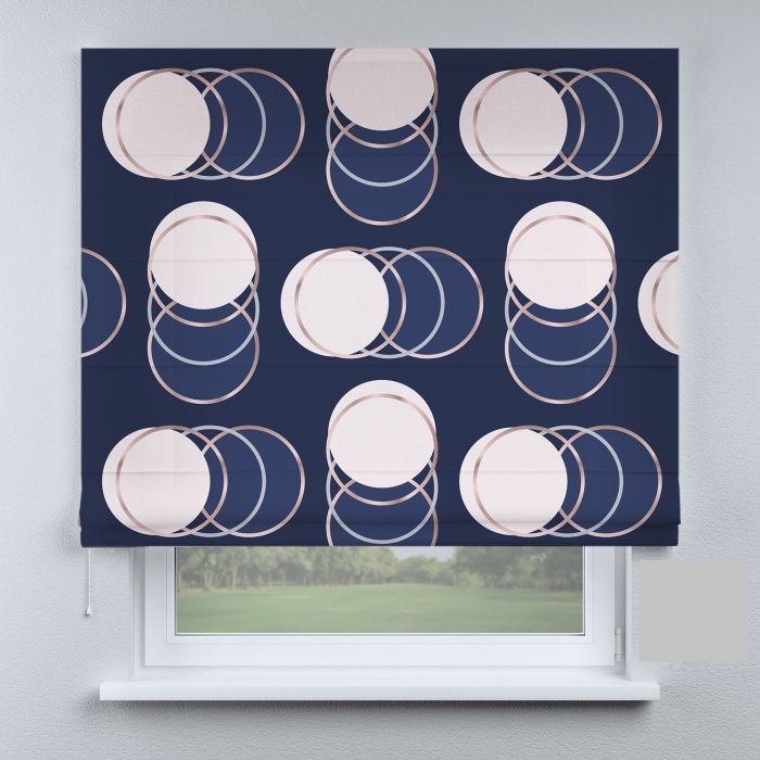 Римська штора DECOLIV круги темно-синие