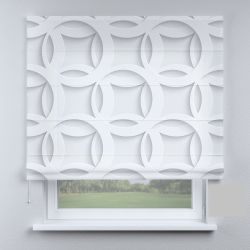 Римська штора DECOLIV круги белые