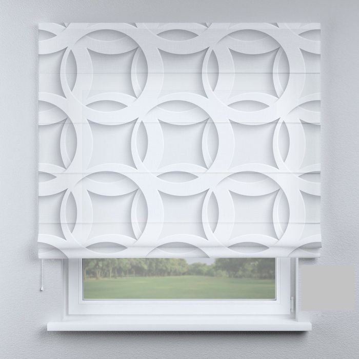 Римська штора DECOLIV круги белые