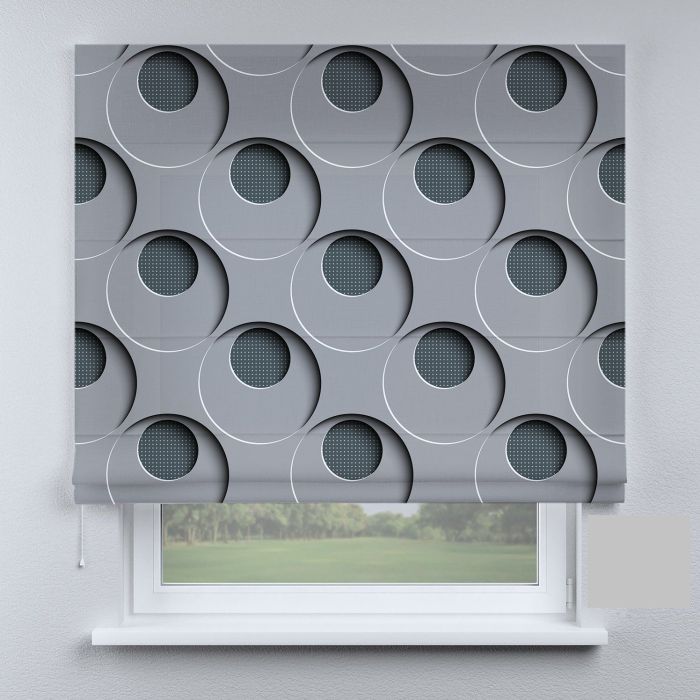 Римська штора DECOLIV круги в темных тонах