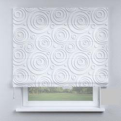 Римська штора DECOLIV круги в белых тонах