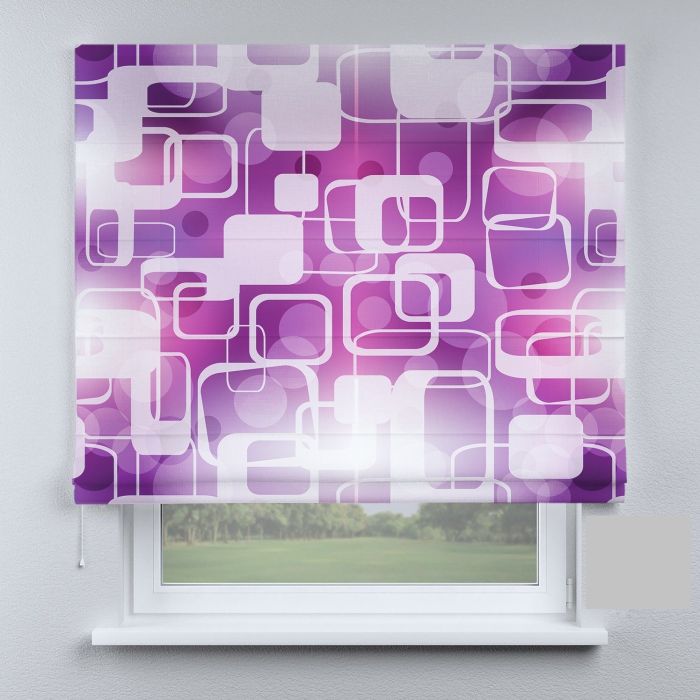 Римська штора DECOLIV абстракции фиолетовые