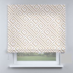 Римська штора з фотодруком візерунок світло-коричневий