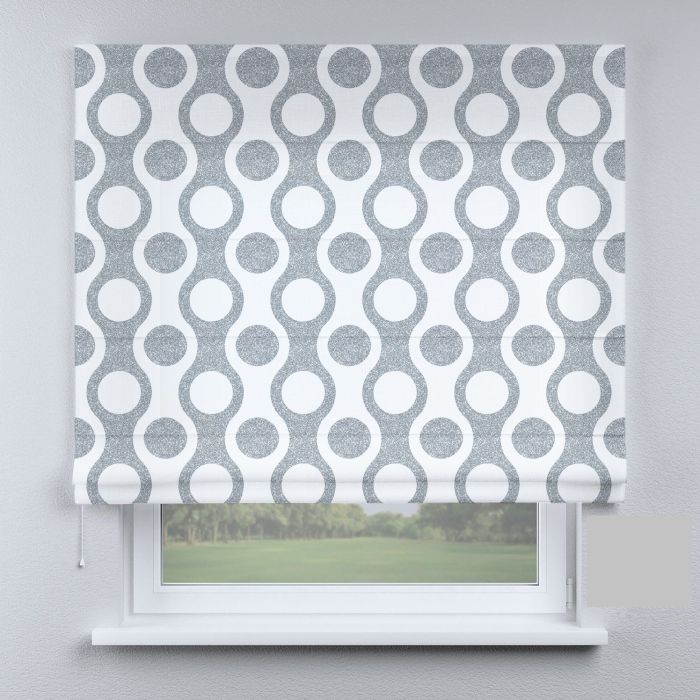 Римська штора DECOLIV круги бело-серые