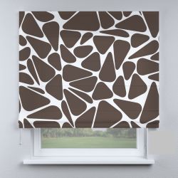 Римська штора з фотодруком камінці темно-коричневі