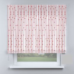 Римська штора з фотодруком нитки червоні