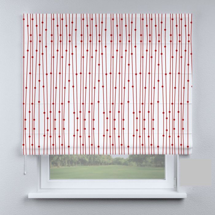 Римська штора з фотодруком нитки червоні
