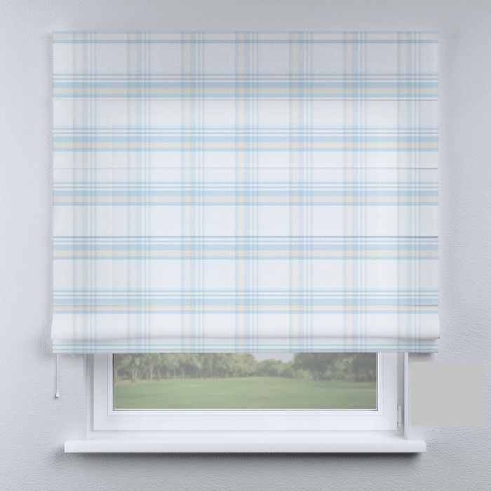 Римська штора з фотодруком блакитні квадрати