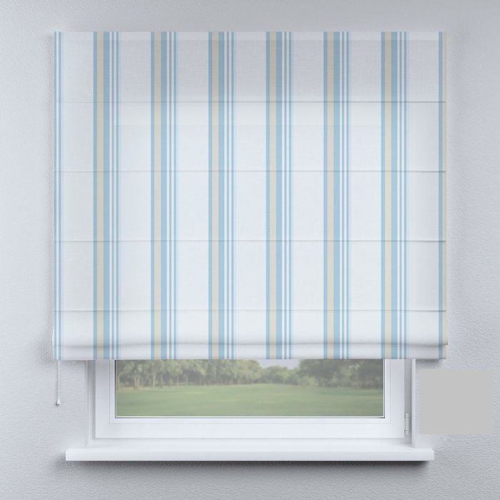 Римська штора з фотодруком блакитні полоски