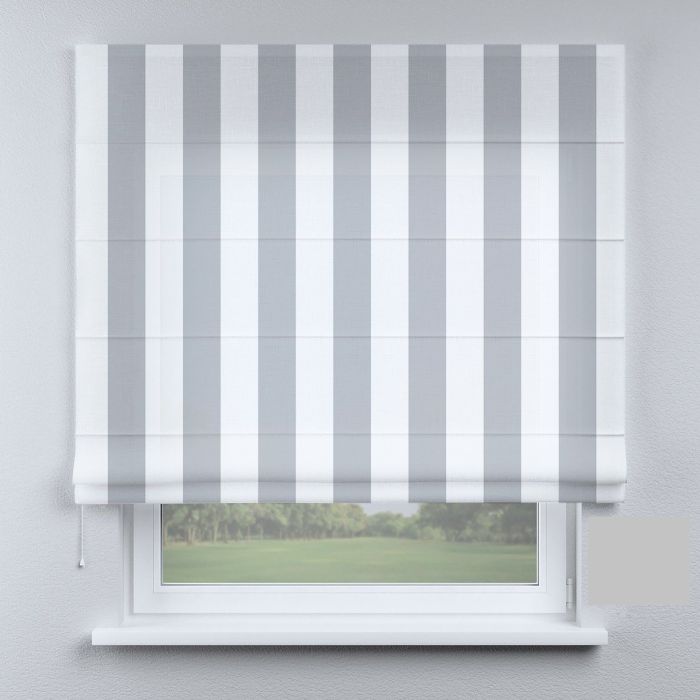 Римська штора з фотодруком смужки сірі великі