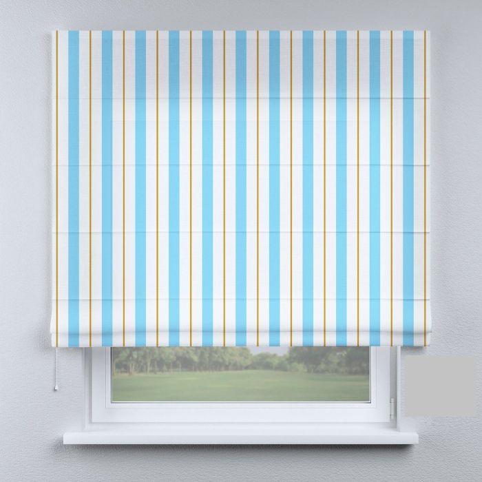 Римська штора з фотодруком смужки блакитні