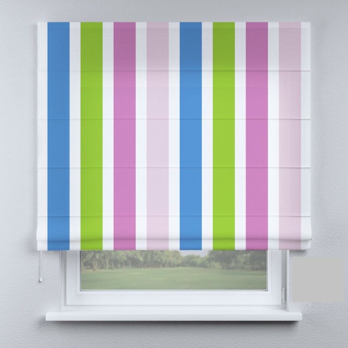 Римська штора з фотодруком смужки великі різнокольорові