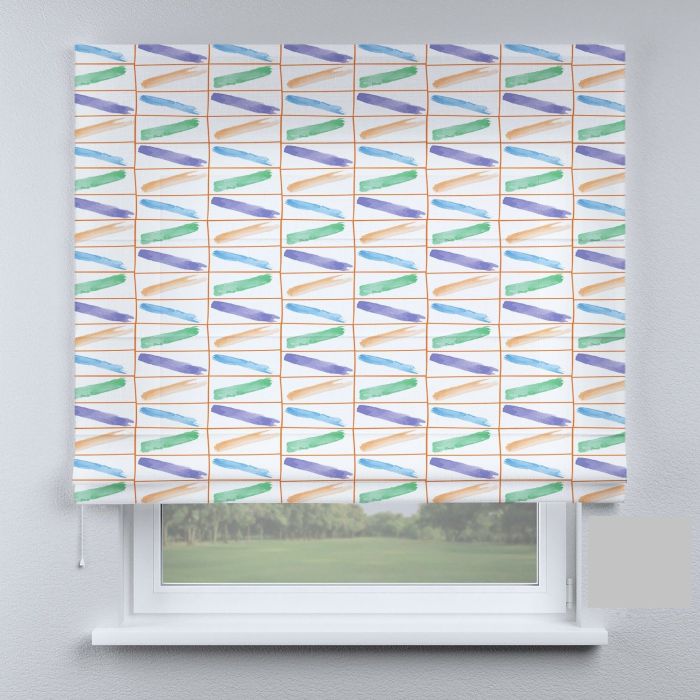 Римська штора з фотодруком спіралі різнокольорові