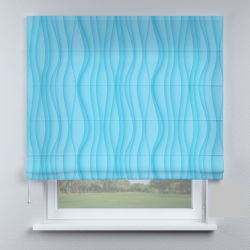 Римська штора DECOLIV волны голубые
