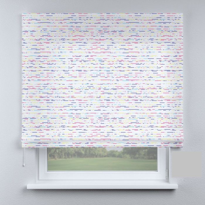 Римська штора з ланцюжковим карнизом смужки маленькі