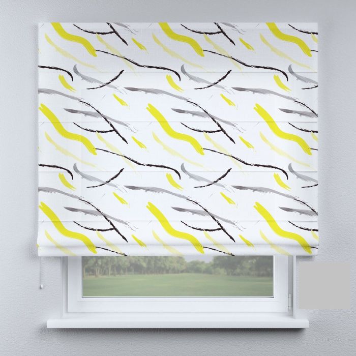 Римська штора з фотодруком смужки жовті