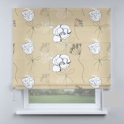 Римська штора DECOLIV белый цветок