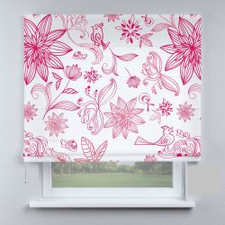 Римська штора з фотодруком рожевий прованс