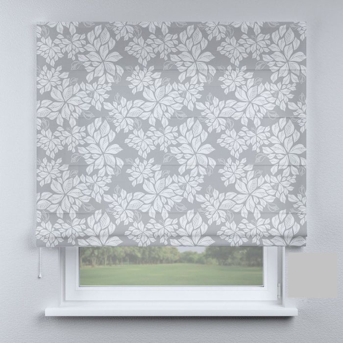 Римська штора з ланцюжковим карнизом сірий прованс