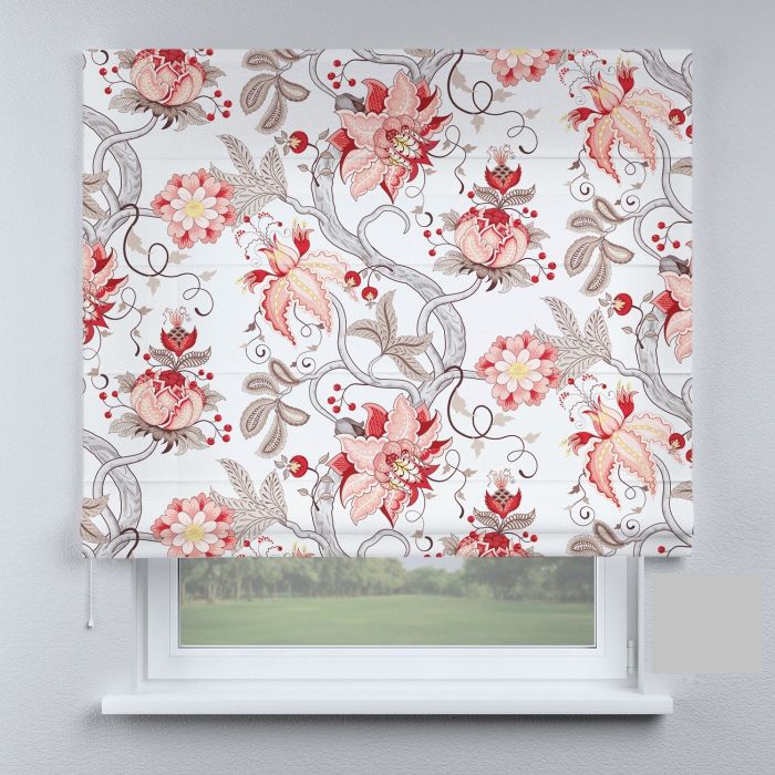 Римська штора з ланцюжковим карнизом вензеля прованс