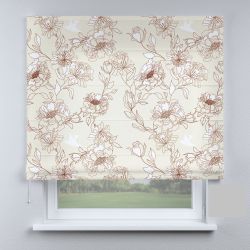 Римська штора з ланцюжковим карнизом молочний колір прованс