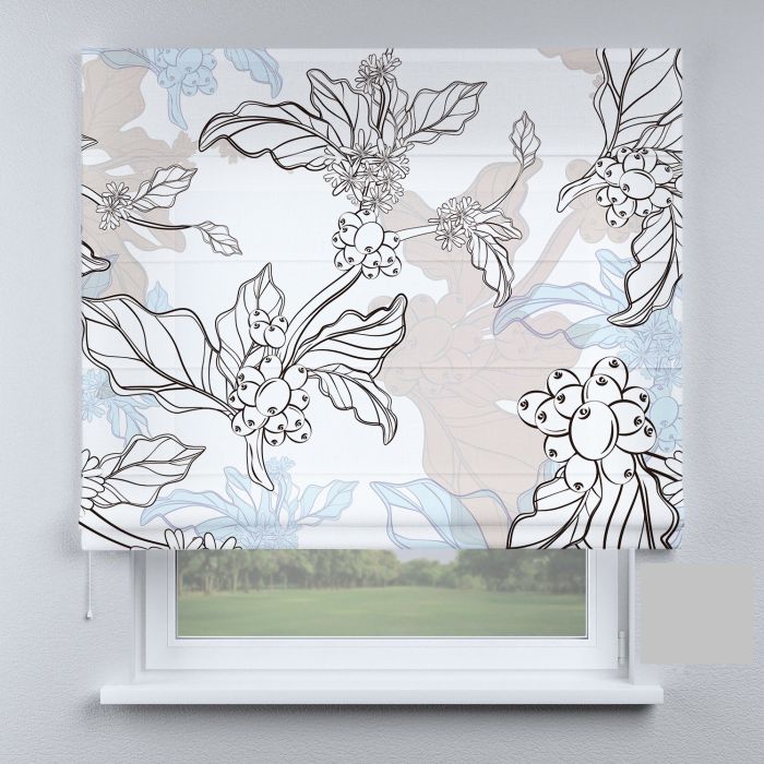 Римська штора з ланцюжковим карнизом прованс на білому