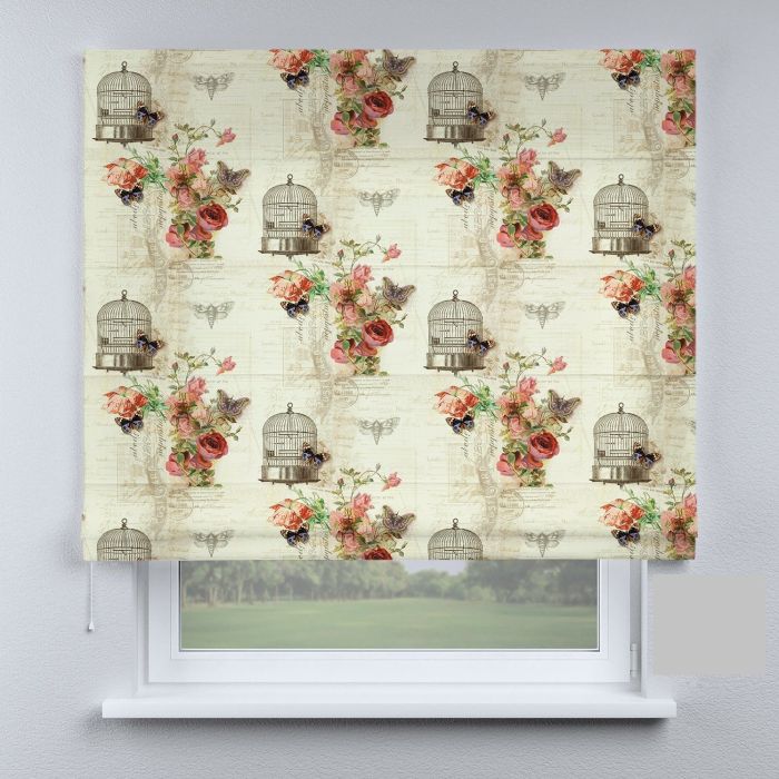 Римська штора з ланцюжковим карнизом ретро прованс