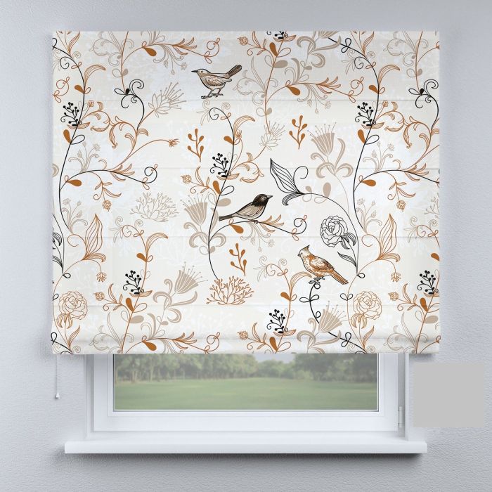 Римська штора з фотодруком птахи на гілках