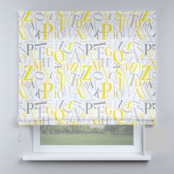 Римська штора DECOLIV буквы желто-серые