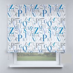 Римська штора DECOLIV буквы синие
