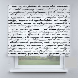 Римська штора з ланцюжковим карнизом лист