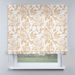 Римська штора з фотодруком світло-коричнева троянда