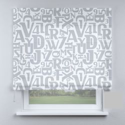 Римська штора DECOLIV світло-сірий алфавит