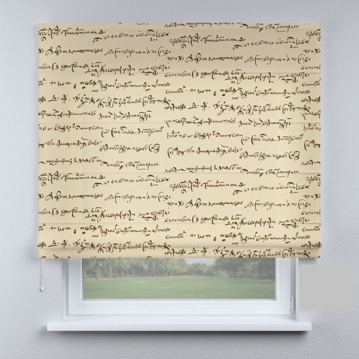 Римська штора DECOLIV коричневый текст