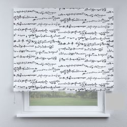 Римська штора DECOLIV черный текст