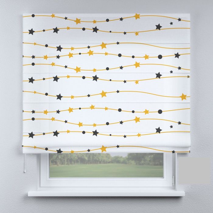 Римська штора DECOLIV звезды желто-черные