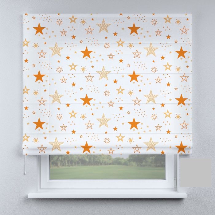 Римська штора DECOLIV звезды оранжевые