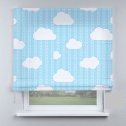 Римська штора з фотодруком білі хмарки на блакитному фоні
