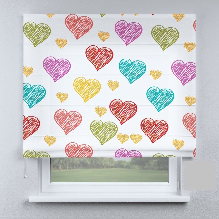 Римська штора з ланцюжковим карнизом дитячі фрукти