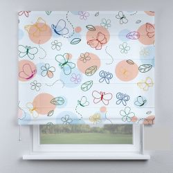 Римська штора DECOLIV бабочки с шариками