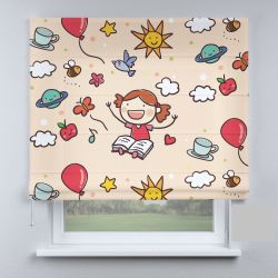 Римська штора з фотодруком школа