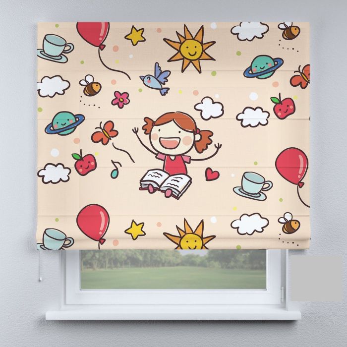 Римська штора з фотодруком школа