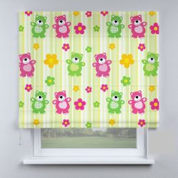 Римська штора з фотодруком різнокольорові ведмедики