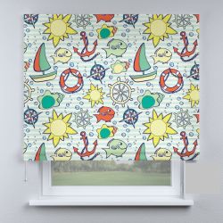 Римська штора DECOLIV рыбки и кораблики
