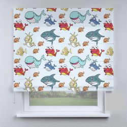 Римська штора з ланцюжковим карнизом різнокольорова дитяча