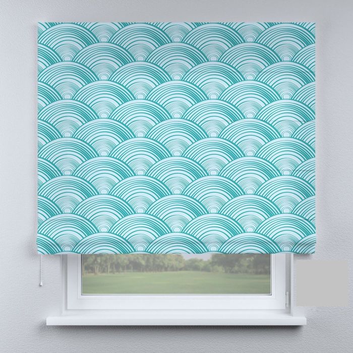 Римська штора DECOLIV бирюзовые волны