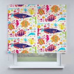 Римська штора DECOLIV рыбки різнокольорові